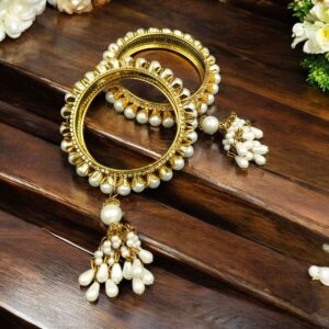 Traditional Ethnic Gold Plated Bangle | Stylish Jewelry for Special Occasions