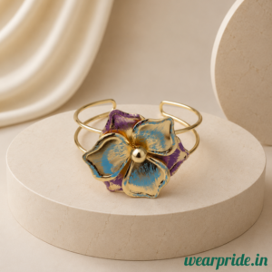 Blue-lavender-flower-bracelet