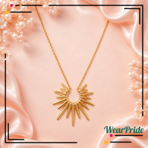 Half sun pendant chain