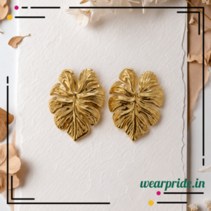 Leaf shaped earring