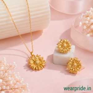 Sunflower pendant set