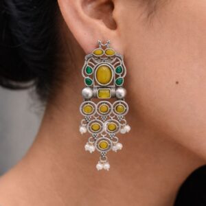 Dangler Silver Earring Stylish Jewelry for Beautiful Party Look