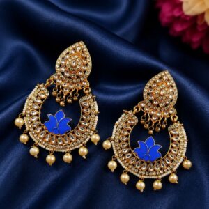 Kundan Meenakari Earring Exquisite Design for Traditional Wear