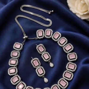 AD Necklace Set Dazzling Premium Jewelry for Traditional Party Style