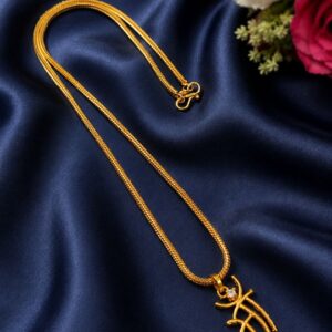 Gold Plated Maa Chain Pendant Elegant Design for Timeless Jewelry