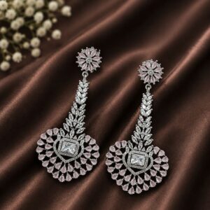 Floral AD Earring Exquisite Design for Traditional Wear