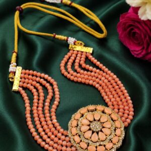 Handmade Kundan Meena Necklace Royal Jewelry for Weddings & Party Wear