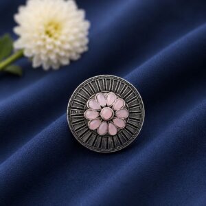 Silver Floral Ring Elegant Jewelry for Light Weight Minimal Design