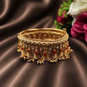 Designer Gold Bangle Traditional Jewelry for Weddings, Parties & Festive Wear