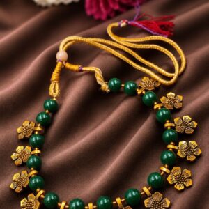Flower Beads Necklace Gorgeous Design for Traditional Fashion Style