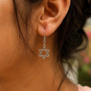 German Silver Star Earring Traditional Jewelry for Everyday & Party Wear