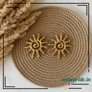 spiral sun earring