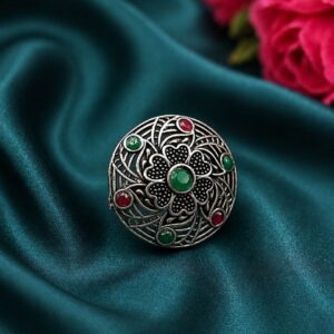 Oxidized Ethnic Ring Vintage Jewelry for Festivals & Ethnic Wear